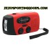 Emergency Solar Flashlight , Weather Radio and Phone Charger Unit